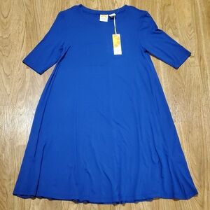 C&C California NWT T Shirt Dress Royal Blue Womens Size XS